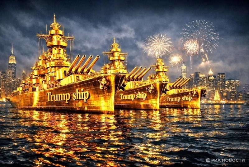 Золотой флот Трампа уже окружил в Твиттере и Данию, и Гренландию...