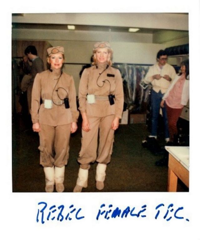 Закулисные полароидные фотографии со съёмок фильма «Звёздные войны Возвращение джедая»