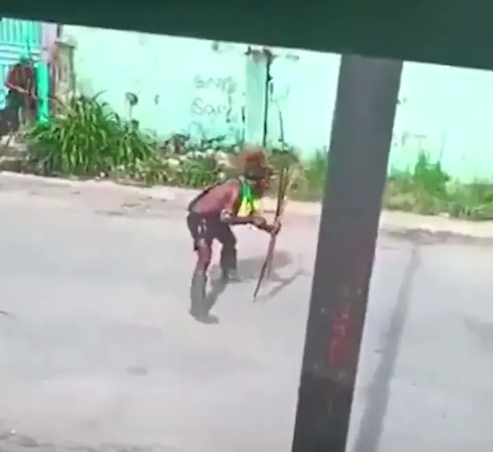 Враждующие племена развернули битву с луками на оживлённой улице