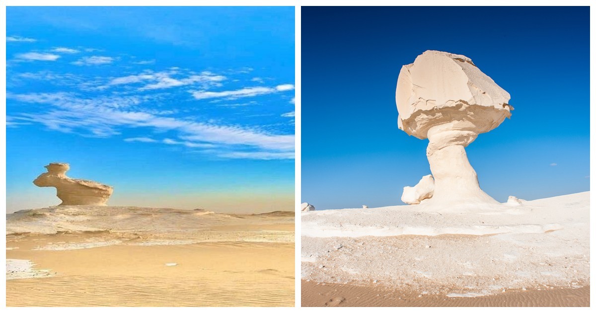 Как египетская пустыня превратилась в лунный пейзаж