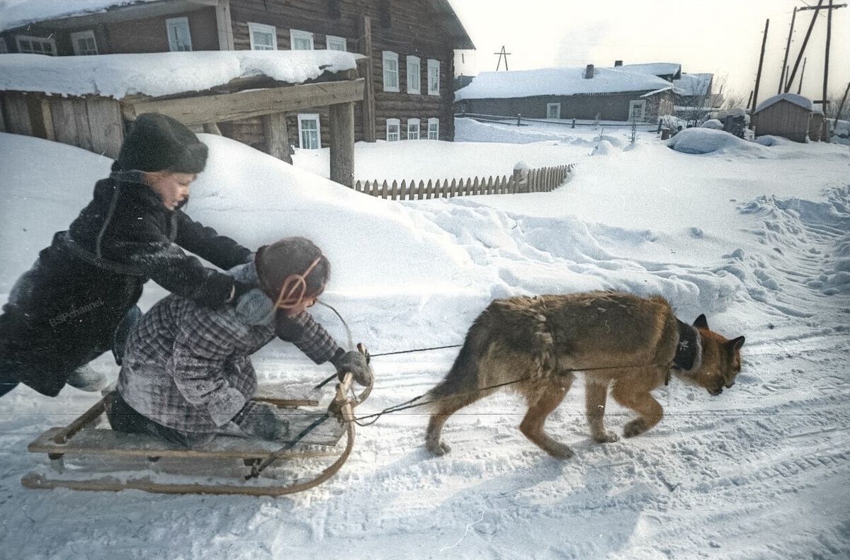 Ностальгические фотографии Советских зимних забав и просто интересных снимков
