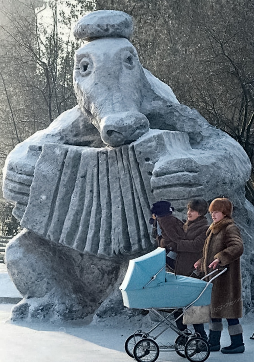 Ностальгические фотографии Советских зимних забав и просто интересных снимков