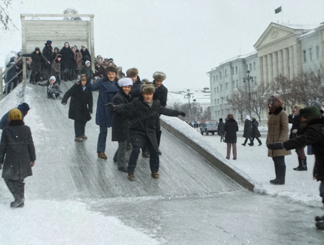 Ностальгические фотографии Советских зимних забав и просто интересных снимков