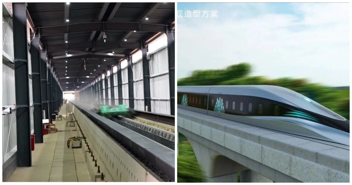 Новый мировой рекорд китайских инженеров: "поезд на магнитной подушке" разогнался до 700 км/ч