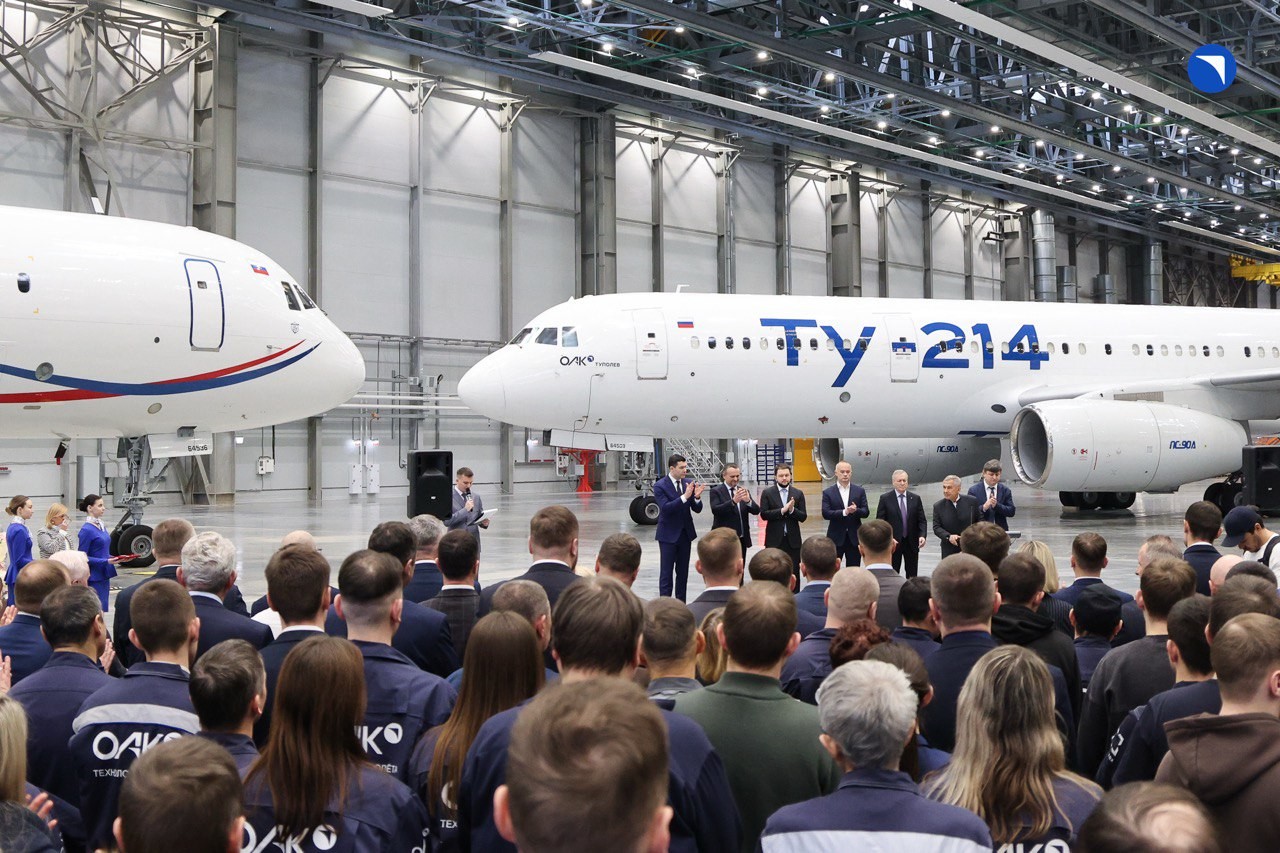 В следующем году в России начнётся серийное производство самолётов Ту-214