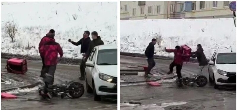 В Самаре велокурьер не поделил дорогу с автомобилистом