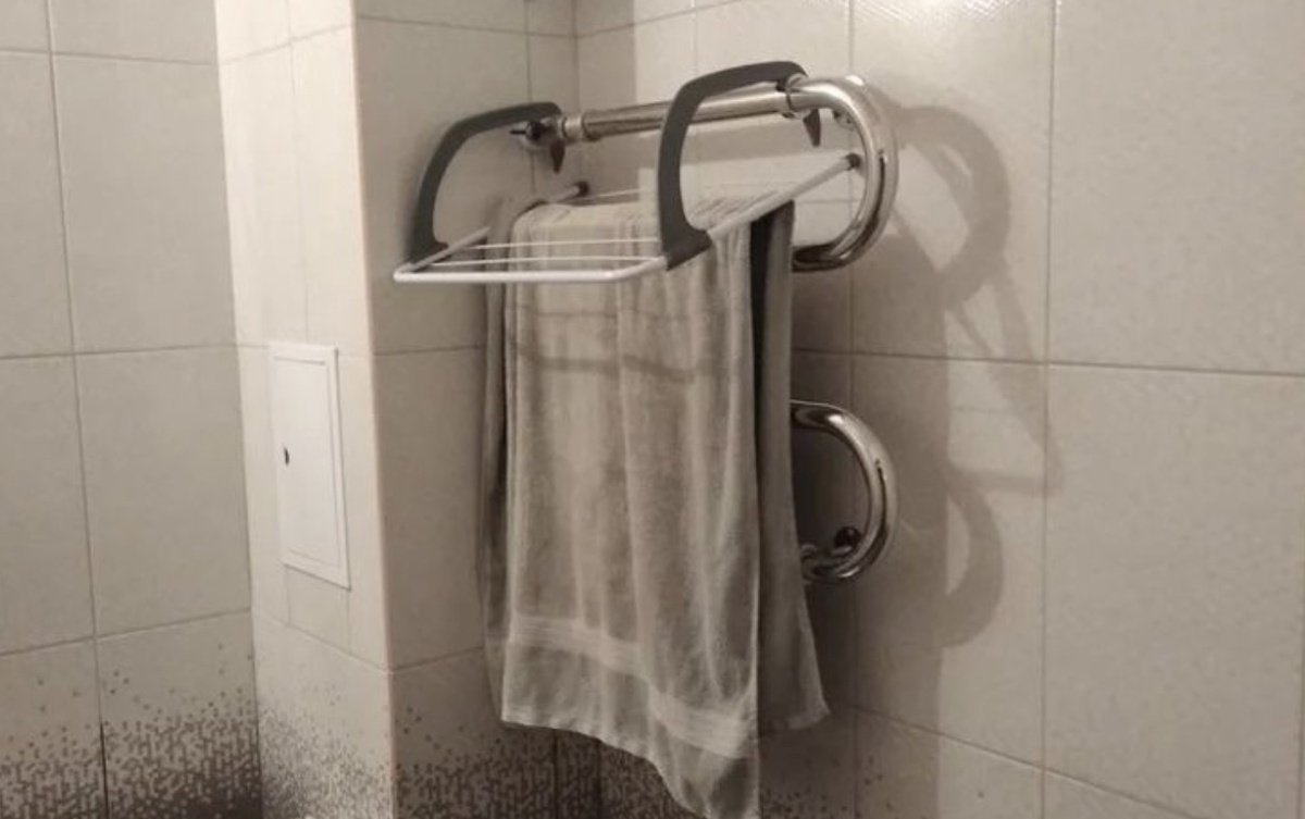 С такой сушилкой полотенца будут быстрее сушиться