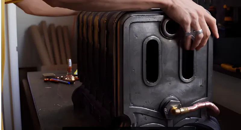 Парень собрал ПК внутри батареи