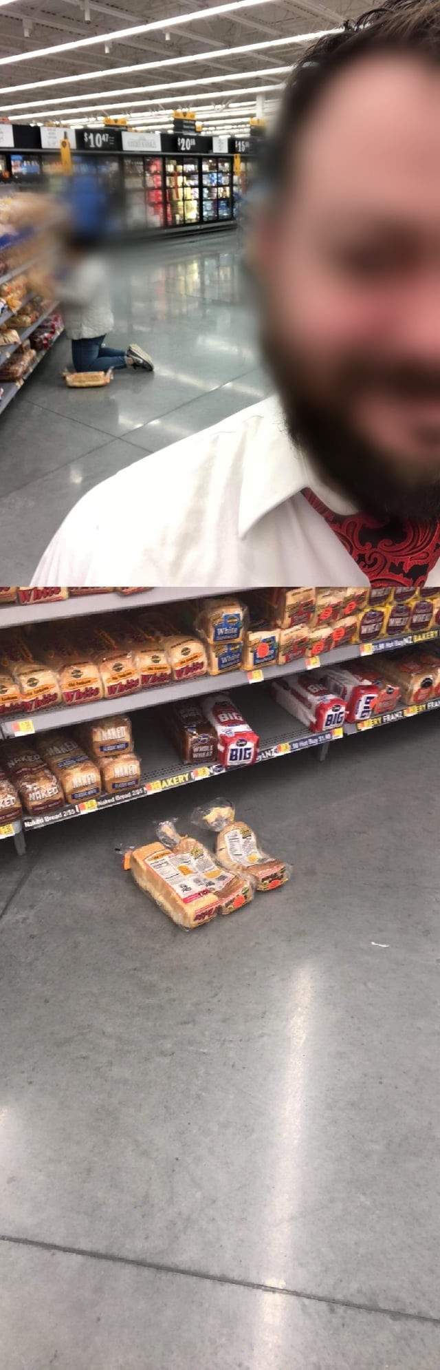 13. Встала на буханки в поисках хлеба