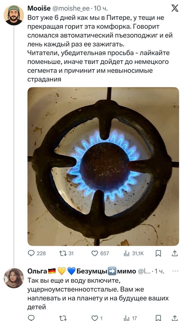 Немцы в ахуе... Хотя - Как на мой взгляд , то эта плита варила кашу ещё Ленину. Какая к херам пьеза?
