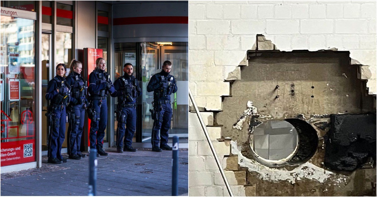 Рождественский триллер в Германии: грабители просверлили банк и обчистили 3000 сейфов