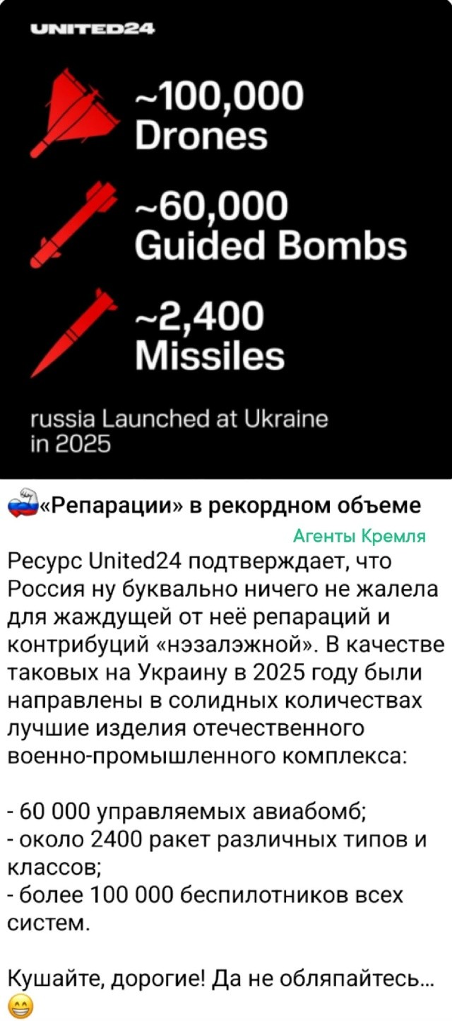 Всем желающим (особенно из коалиции евроимпотентов) получить репарации от России посвящается