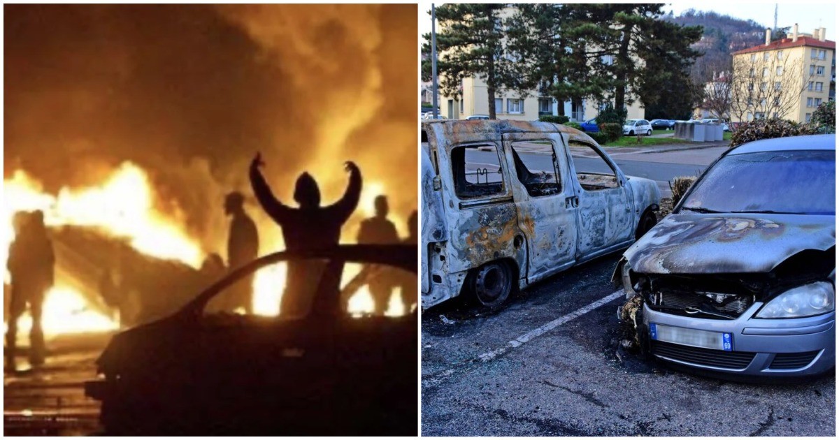 Во Франции побили рекорд по сожженным в новогоднюю ночь автомобилям