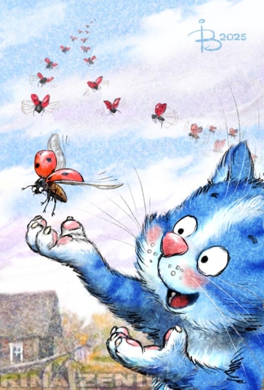 Коты минской художницы Рины Зенюк. 2025 год