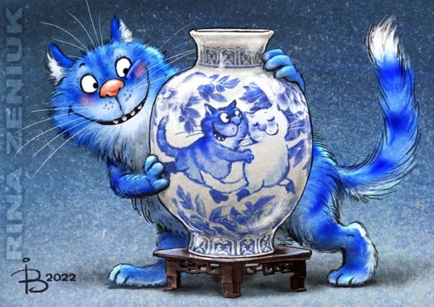 Коты минской художницы Рины Зенюк. 2025 год