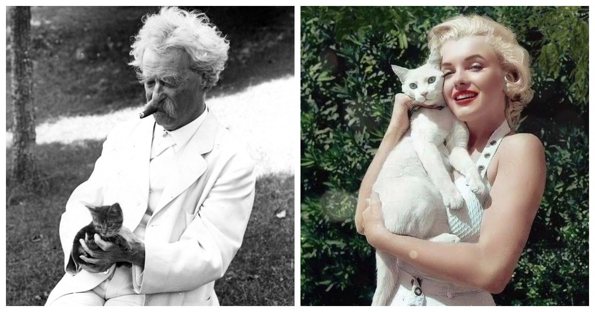 23 винтажных снимка, демонстрирующих неразрывную связь знаменитостей с их пушистыми компаньонами