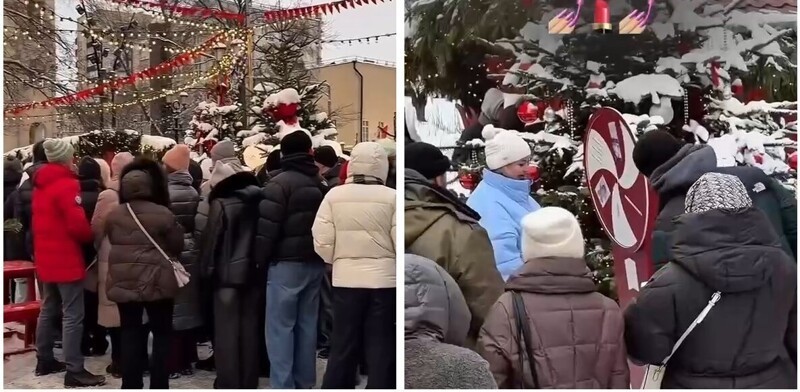 В центре столицы выстроилась очередь из тысячи человек за бесплатной помадой