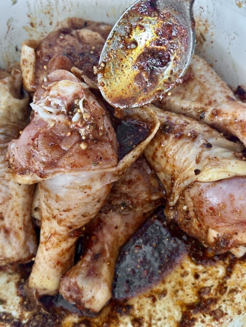 Куриные булдыжки в духовке, но после маринада