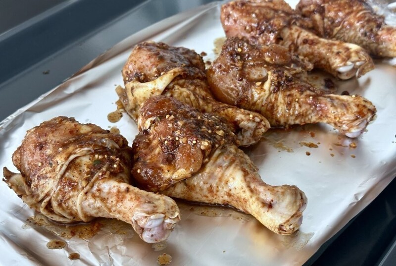 Куриные булдыжки в духовке, но после маринада