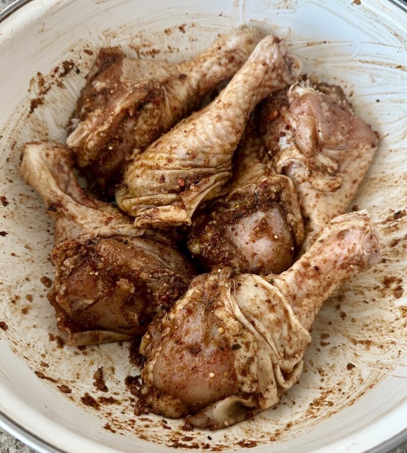 Куриные булдыжки в духовке, но после маринада