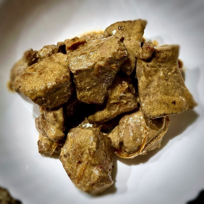 Печень говяжья. Жареная с луком. Это очень быстро