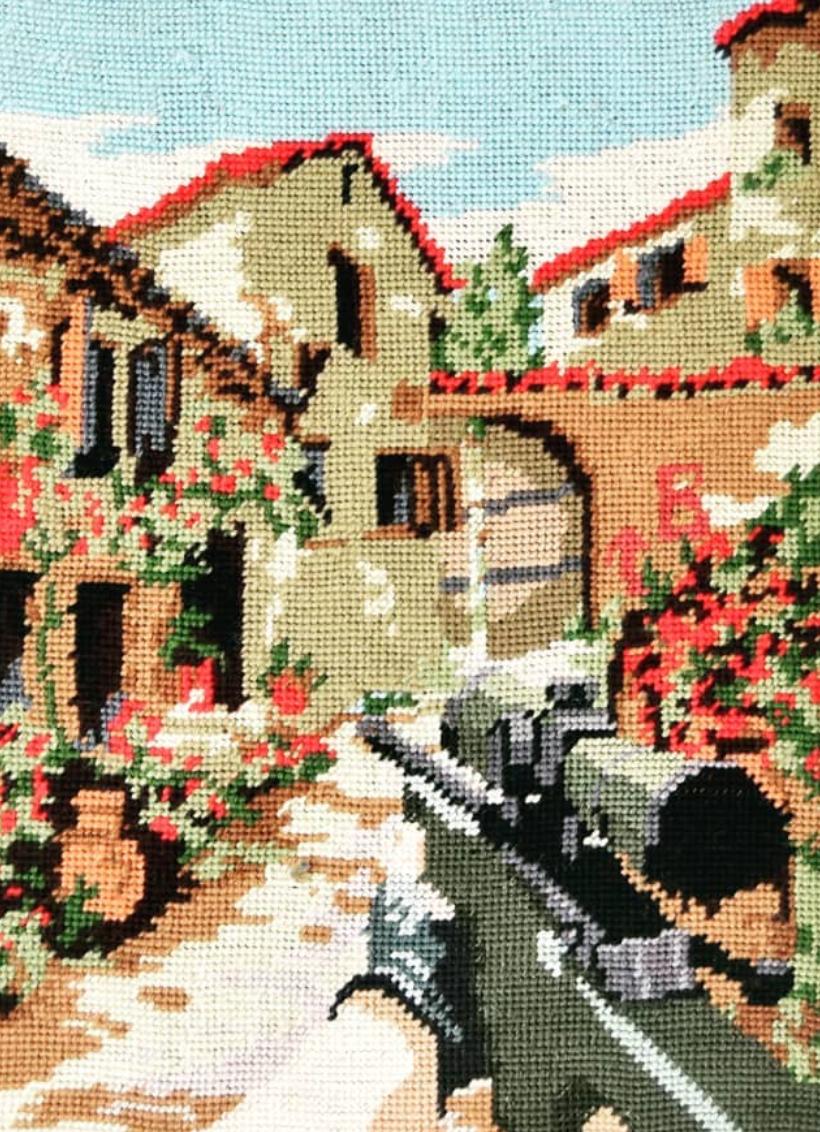 Француз вышивает полотна по культовым играм