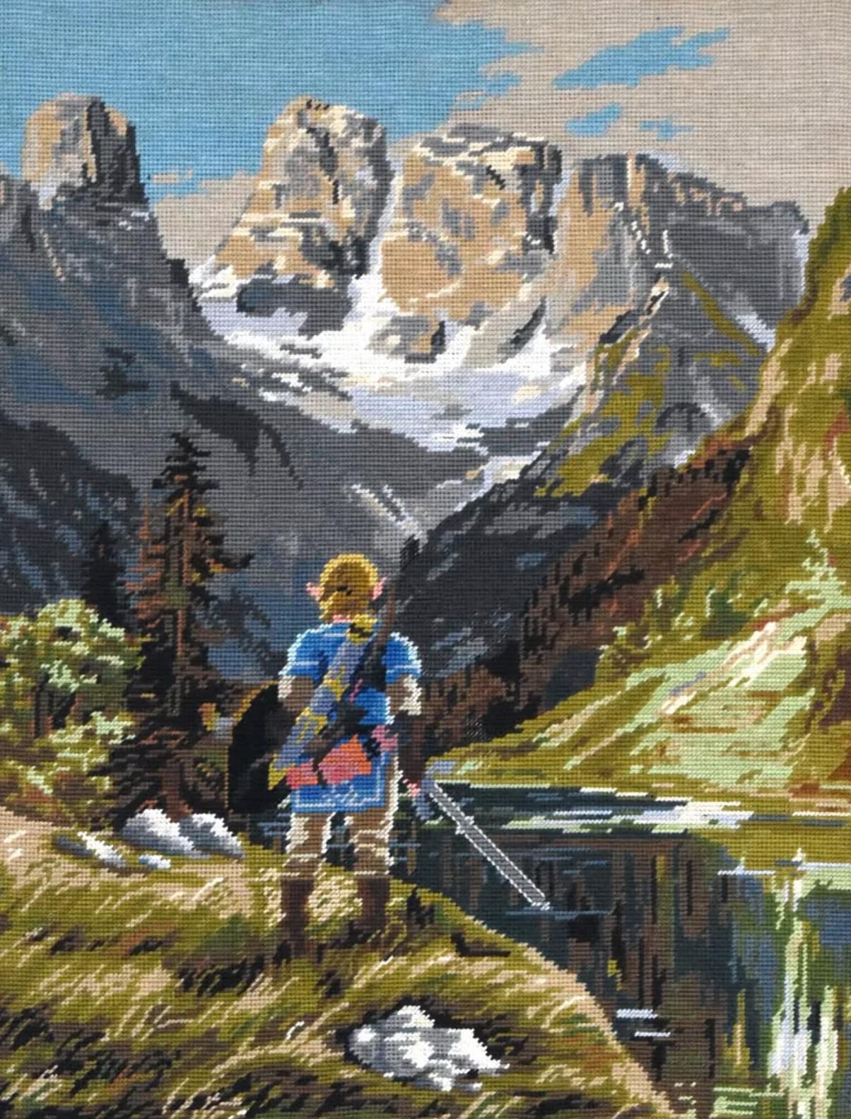 Француз вышивает полотна по культовым играм