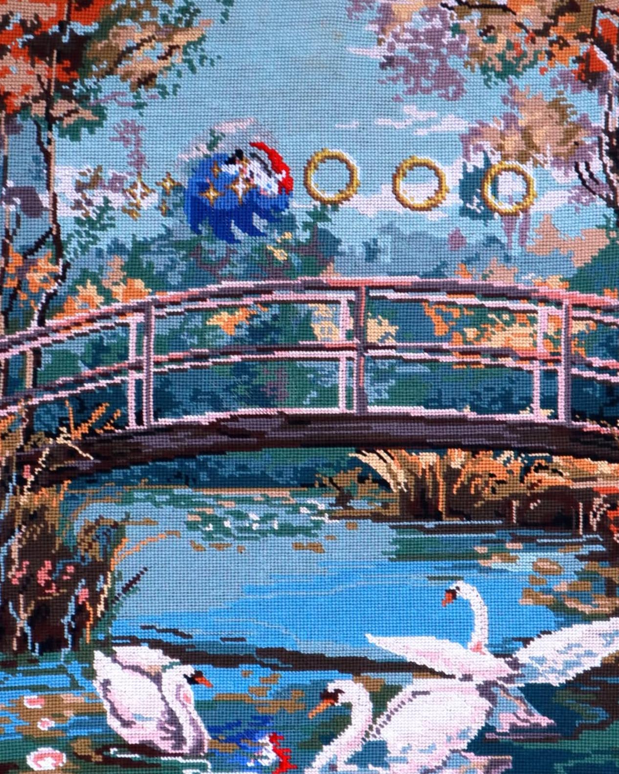 Француз вышивает полотна по культовым играм