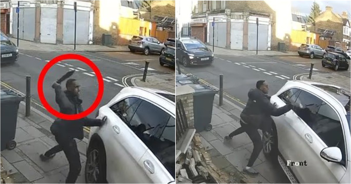 В Лондоне гражданина с мачете пытался сбить Mercedes