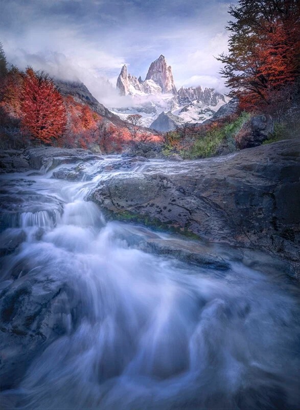 Fitz Roy and Cascades’ by Joyce Bealer
