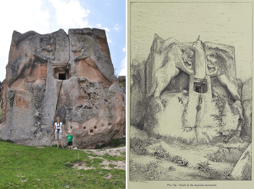 15. Асланташ — монументальная скальная гробница, высеченная во фригийский период