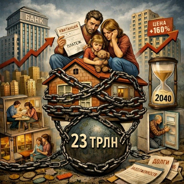 23 триллиона долгов: как льготная ипотека стала ловушкой для русских семей