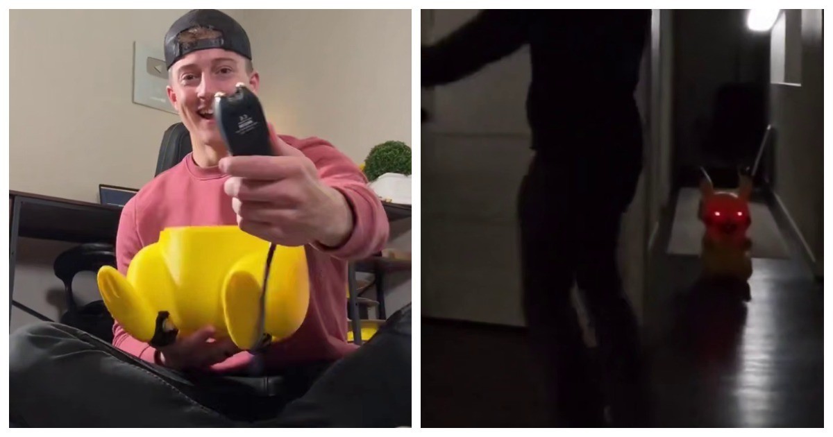 Охранная система в виде покемона Пикачу