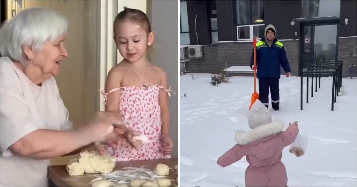 Московская семья хранит добрую зимнюю традицию: пирожки для работников на морозе