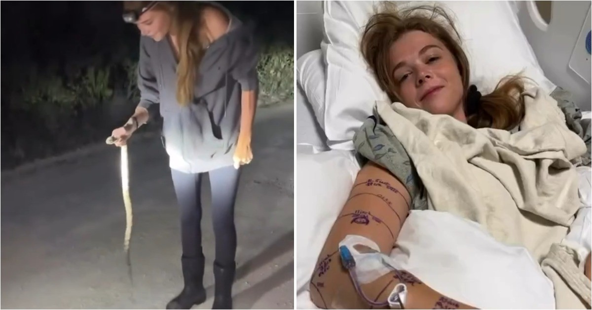 Приняла питона за безобидную змею: ошибка закончилась реанимацией