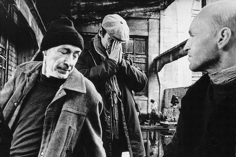 Николай Гринько, Андрей Тарковский и Александр Кайдановский на съёмках фильма «Сталкер».