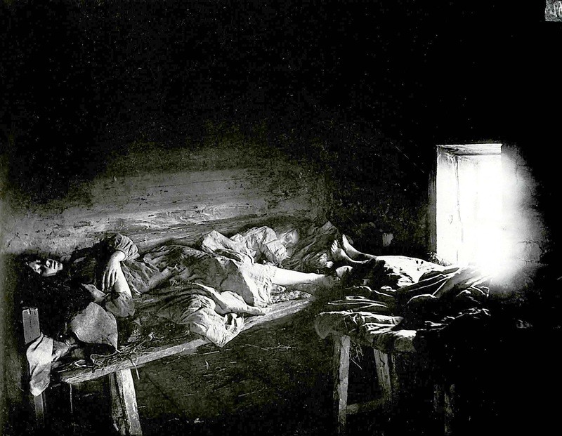Больные тифом. Город Княгинин. Нижегородская губерния, 1891—1892 годы