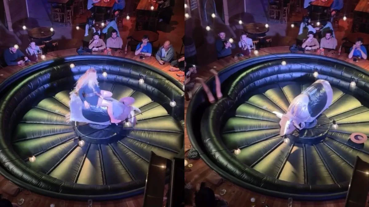 Сначала победить механического быка, а потом потерять равновесие