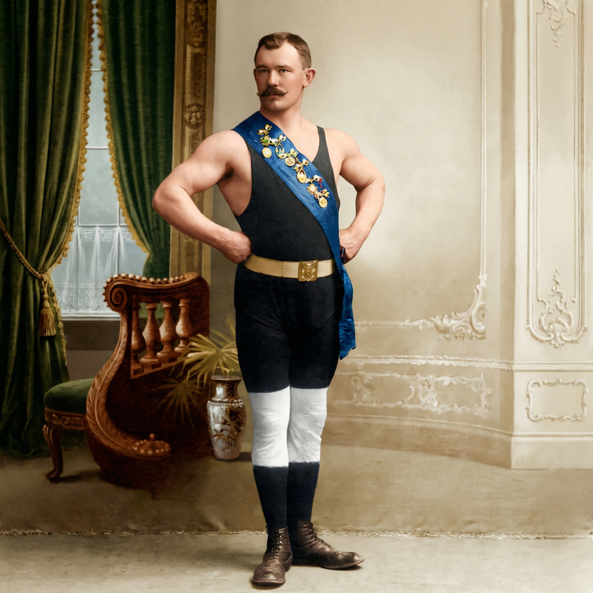 Вышибала в немецкой бильярдной: как жил Поддубный в оккупации и почему его не тронули немцы