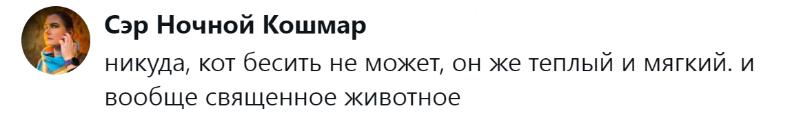16. Священное животное бесить не может
