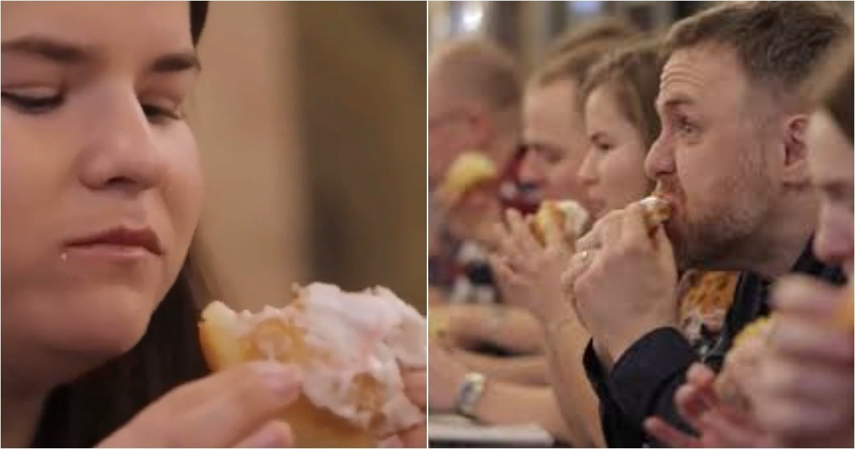 В Польше устроили турнир по скоростному поеданию пончиков