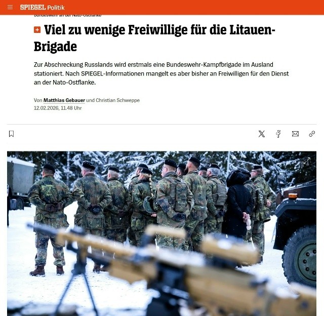 Немецкие военнослужащие не хотят ехать служить в Литву