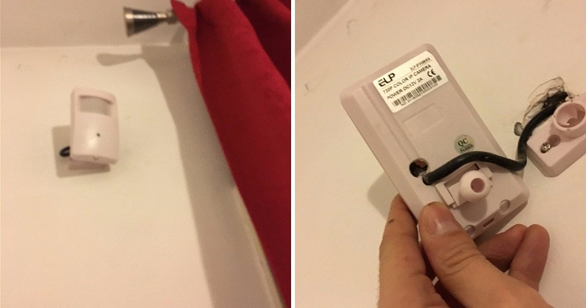 Коллега нашёл скрытую камеру, замаскированную под датчик движения