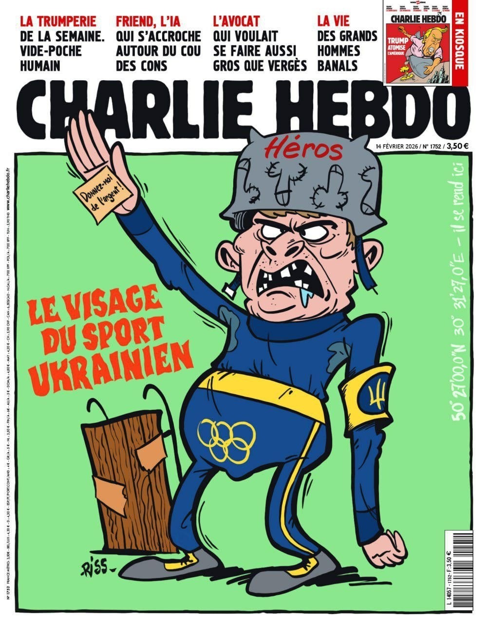 Путин нарисовал очередную обложку Шарли Эбдо