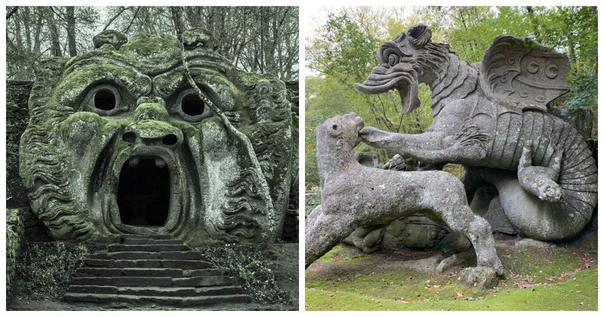 Таинственный лес Бомарцо, ставший домом для порождений герцогской тоски