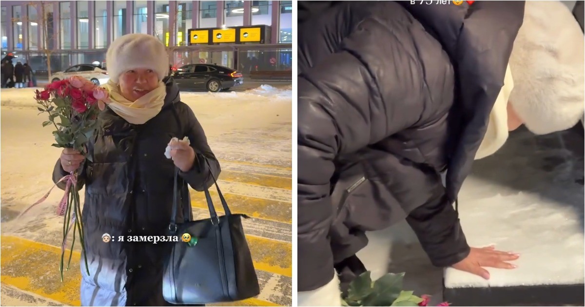 75-летняя бразильянка впервые увидела снег во время поездки в Москву