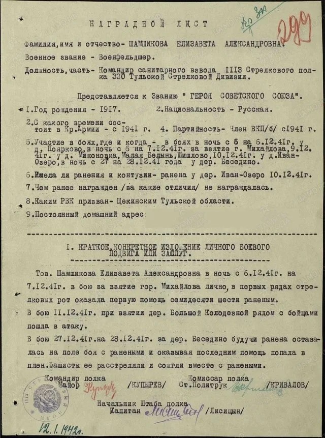 Люди из стали. Елизавета Шамшикова