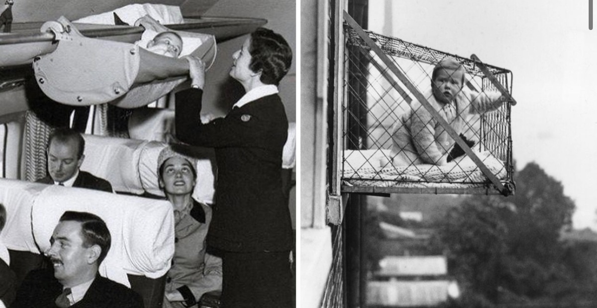 Современным молодым мамам не понять, как можно сюда положить ребенка