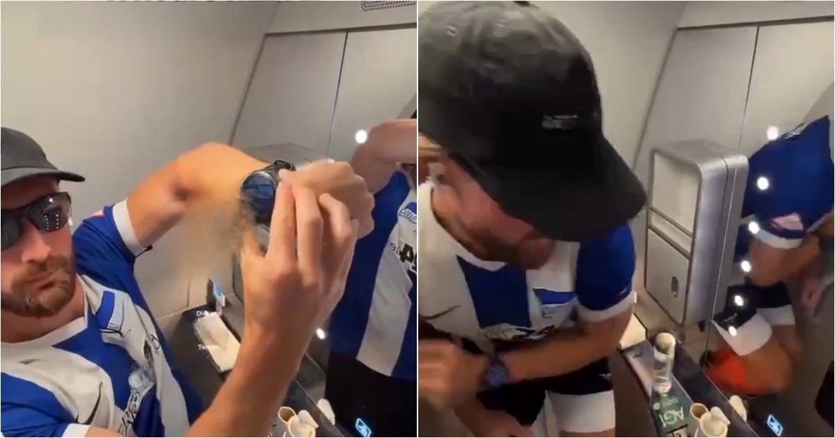 Пассажир заперся в туалете самолета, чтобы выполнить дневной норматив шагов