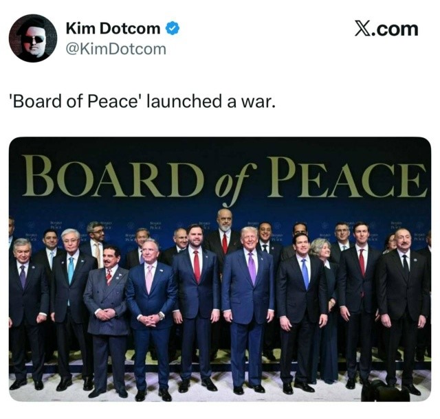 Ким Дотком: «Совет мира» начал войну